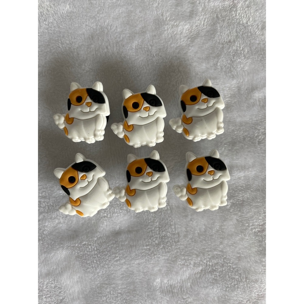 Set‎ of 6 Cute Cat Charms Shoe Decoration Fits Crocs
